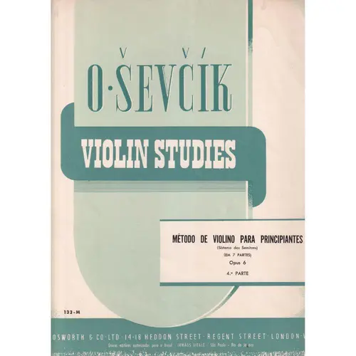 Violin method for beginners Op.6 vol.4 - Exemplar Antigo