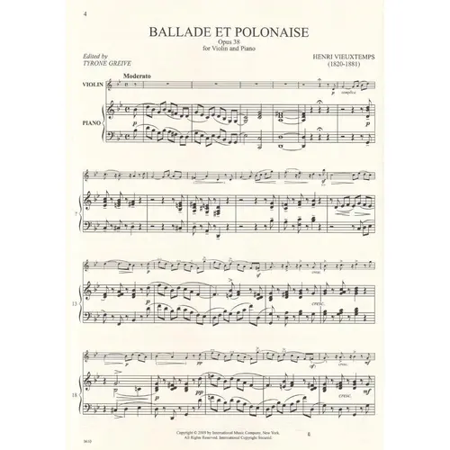 Ballade Et Polonaise Op.38
