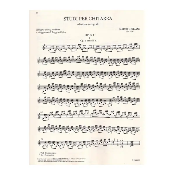 Studi Per Chitarra - Vol.1 - Op.1, Op.48