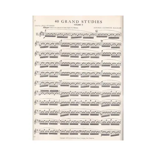 40 Grand Studies For Flute - Vol.2