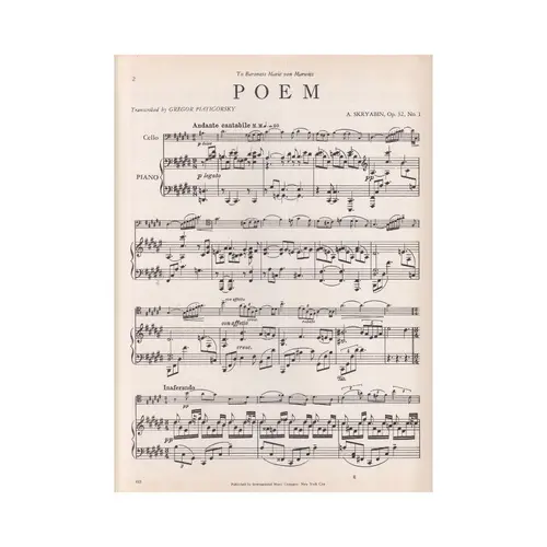Poem - Op.32 N.1  (Edição Antiga)