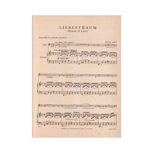 Liebestraum - Dream Of Love  (Edição Antiga)