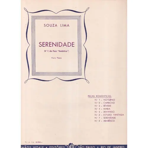 Serenidade (N.7 Das Peças Românticas)