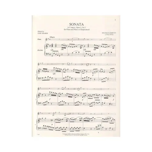 Two Sonatas For Flute And Piano