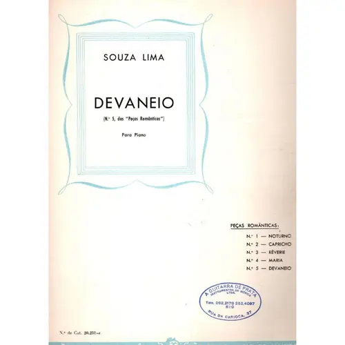 Devaneio (N.5 Das Peças Românticas)
