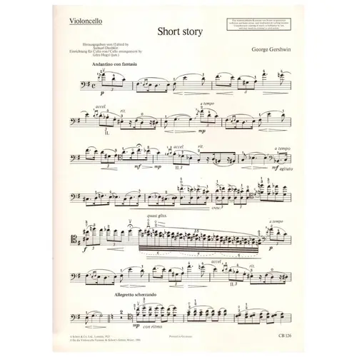 Short Story Fur Violoncello und klavier
