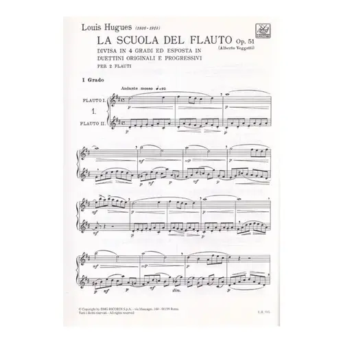 La Scuola Del Flauto  - Op.51 Vol.1 - 2 Flautas