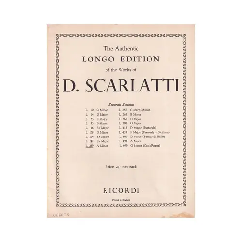 Sonata L.239 - A Minor