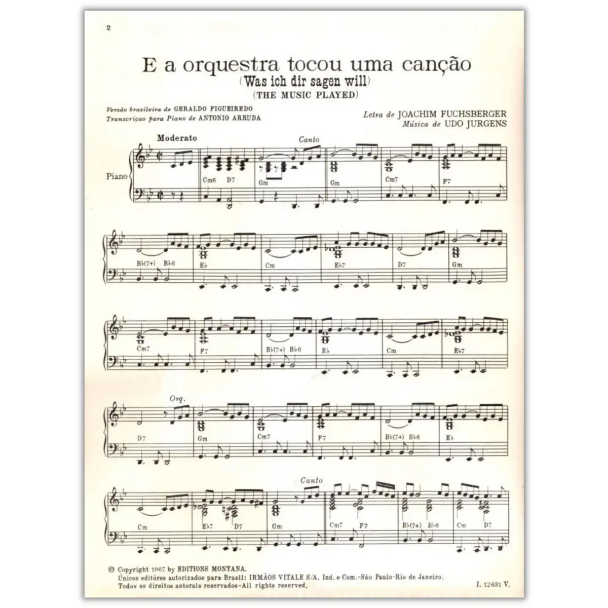 E A Orquestra Tocou Uma Canção