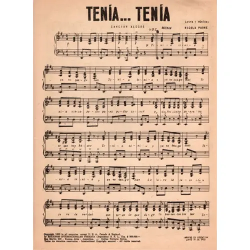 Tenia...  Tenia...  (Edição Antiga)