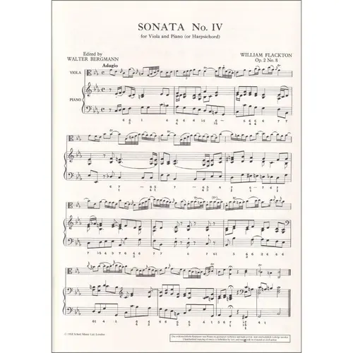 Sonata N.4 C Minor For Viola