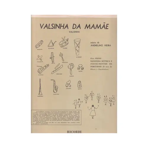 Valsinha Da Mamãe - Exemplar Antigo