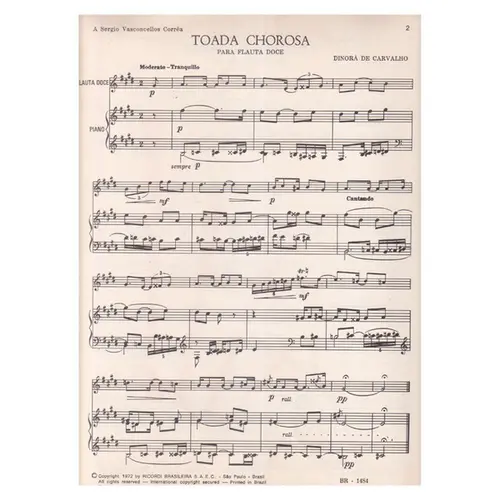 Cantiga De Ninar - Toada Chorosa