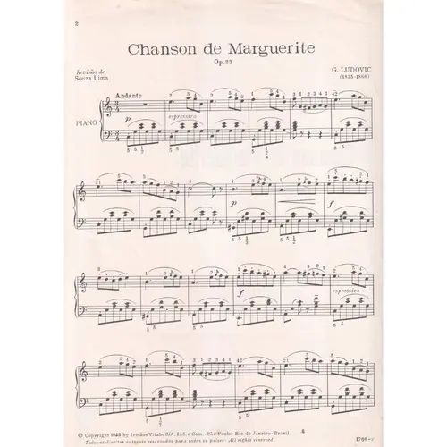Chanson De Marguerite - Op.33