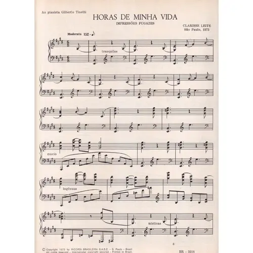 Horas De Minha Vida   (Impressoes Fugazes)