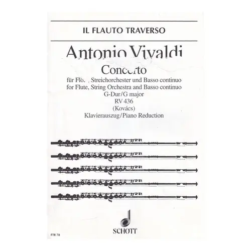 Concerto Fur Flote G Dur - Rv 436