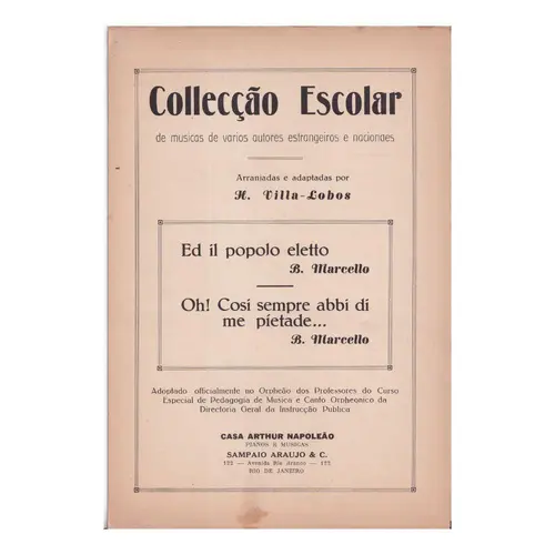 Ed Il Popolo../ Oh! Cisu Cempre.. Arr. V.Lobos  (Edição Antiga)
