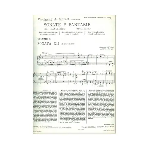 Sonate e fantasie - Vol.II ( Casella )