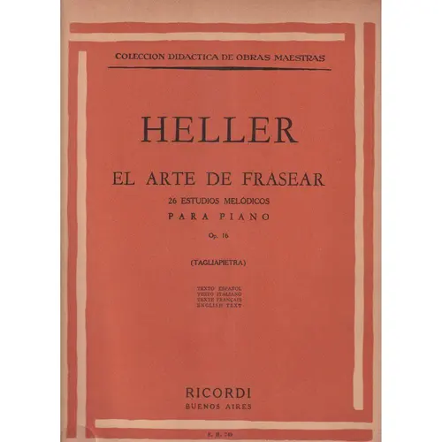 Arte De Frasear (El) - Op.16  (Edição Antiga)