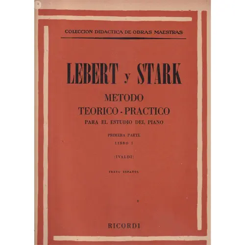 Metodo teorico-practico para el estudio del piano primera parte - libro 1