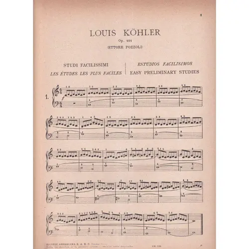 Estudios Facilisimos - Op.151  (Edição Antiga)