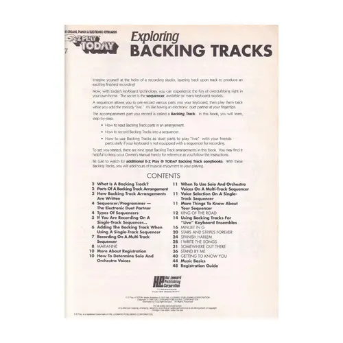 Exploring Backing Tracks - Ez Play Today E7