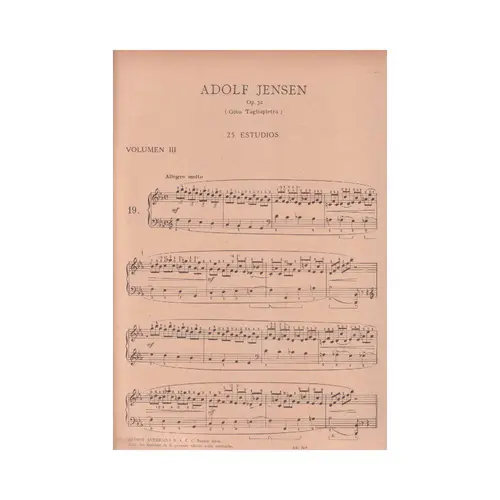 Venticinque Studii - Op.32 - Vol.3 (19-25)  (Edição Antiga)