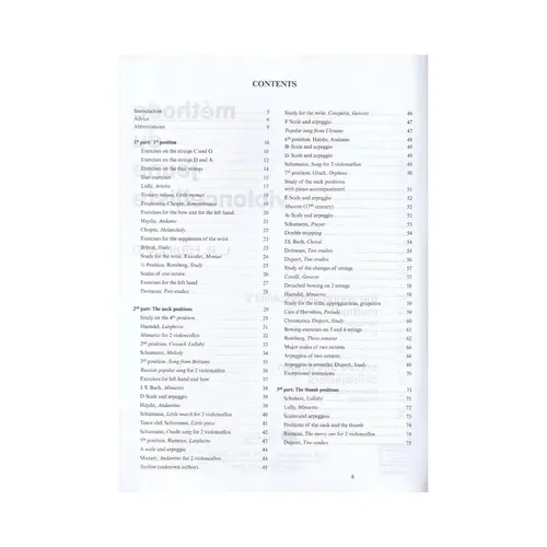 Methode Du Jeune Violoncelliste