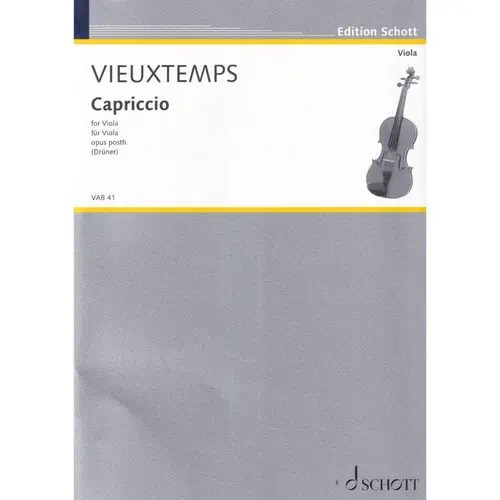 Capriccio For Viola - Op.Posth