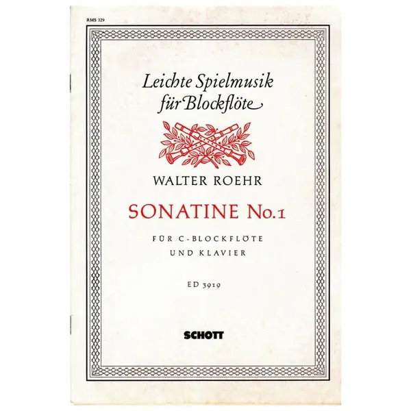Sonatine N.1 For Recorder In C And Piano