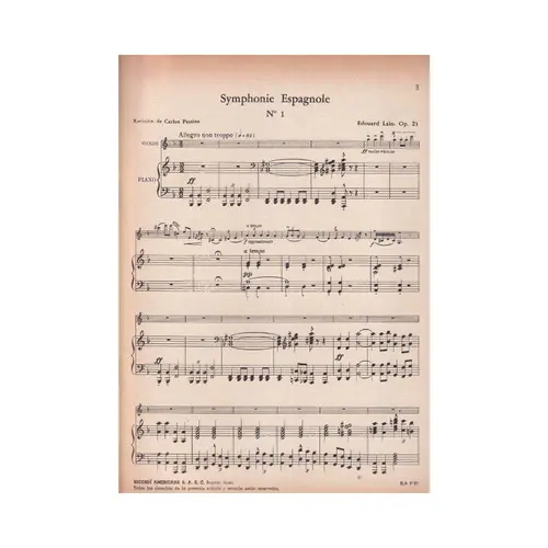 Sinfonia Espanhola - Op.21