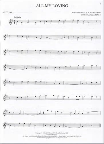 The Best Of The Beatles - Alto Sax