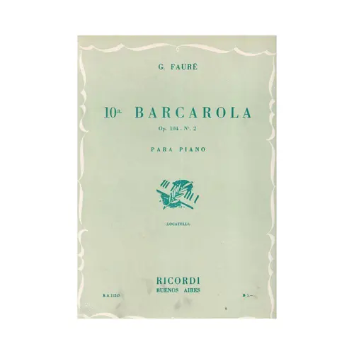 Barcarola N.10 - Op.104 N.2