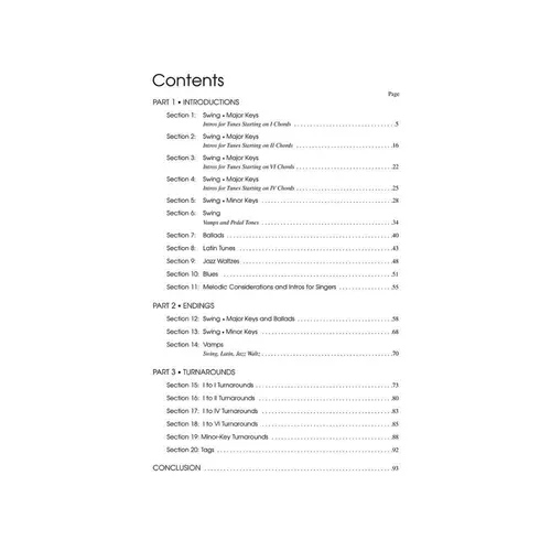 Intros,Endings E Turnaround For Keyboard