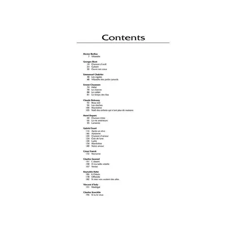 The French Song Anthology - Low  Voice