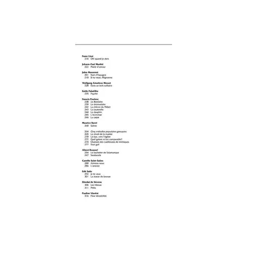 The French Song Anthology - Low  Voice