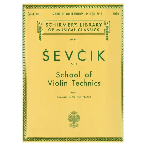 School Of Violin Technics - Op.1 Vol.1