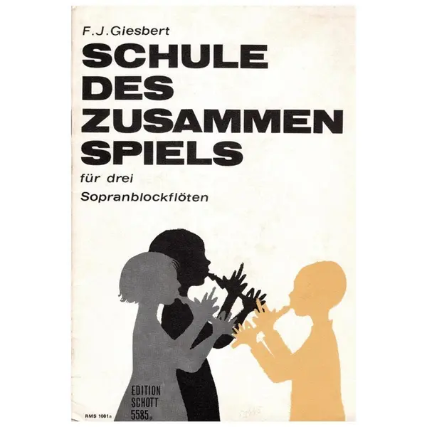 Schule Des Zusammen Spiels Fur Drei Sopranblockfloten Heft 1