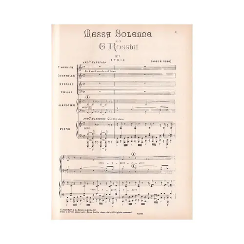 Messa Solenne  (Capa Dura)
