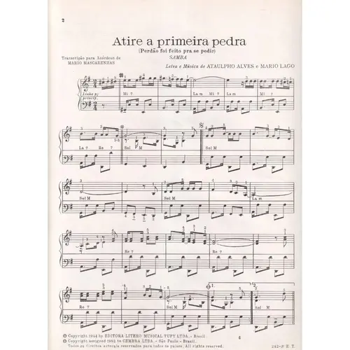 Atire A  Primeira Pedra - Samba