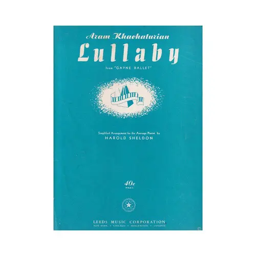 Lullaby From Gayne Ballet (Rev. H.Sheldon) (Ed. An