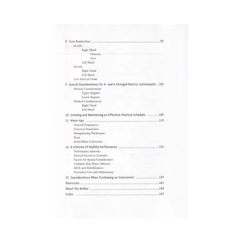 The Bass Player'S Handbook