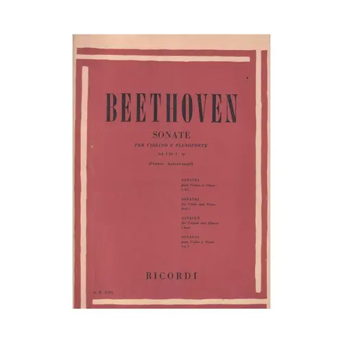 Sonate Per Violino E Piano - V.1 (N.1-5)