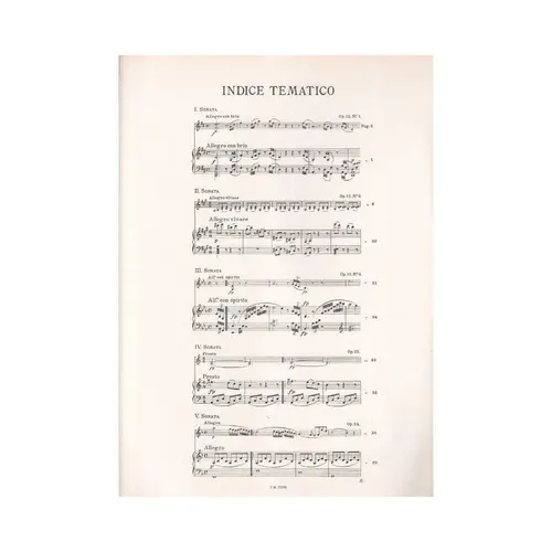 Sonate Per Violino E Piano - V.1 (N.1-5)