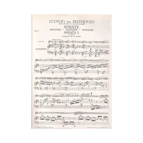 Sonate Per Violino E Piano - V.1 (N.1-5)