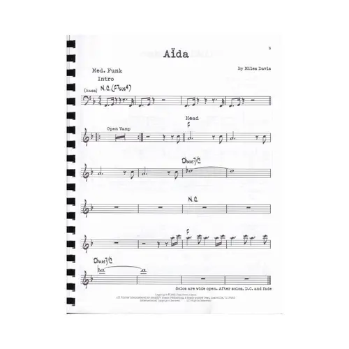 Miles Davis Real Books (C Edition)
