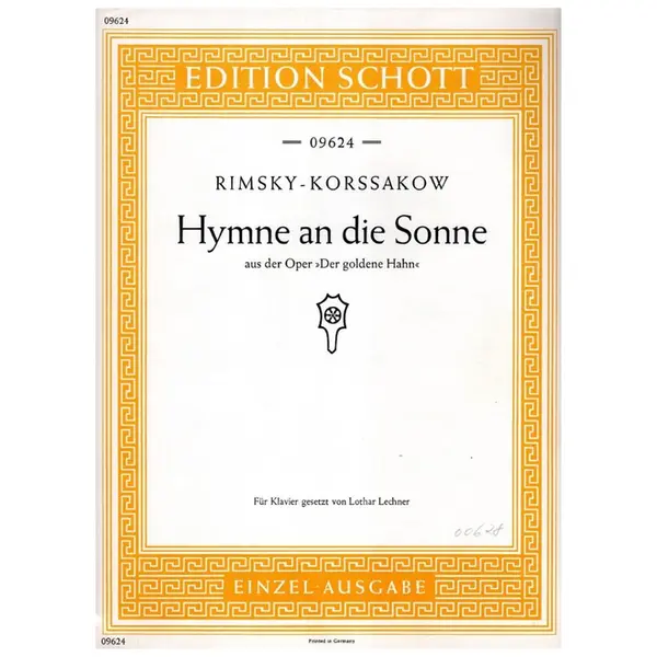 Hymne An Die Sonne aus der oper Der goldene Hahn