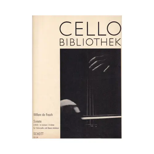 Sonate D Moll Fur Violoncello - Op.8/3