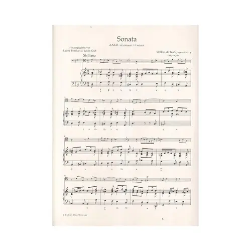 Sonate D Moll Fur Violoncello - Op.8/3