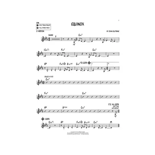 John Coltrane - Jazz Play Along Vol.13